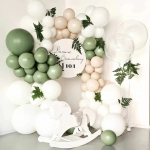  Green Chrome Gold Latex Balloons Birthday Party Decor